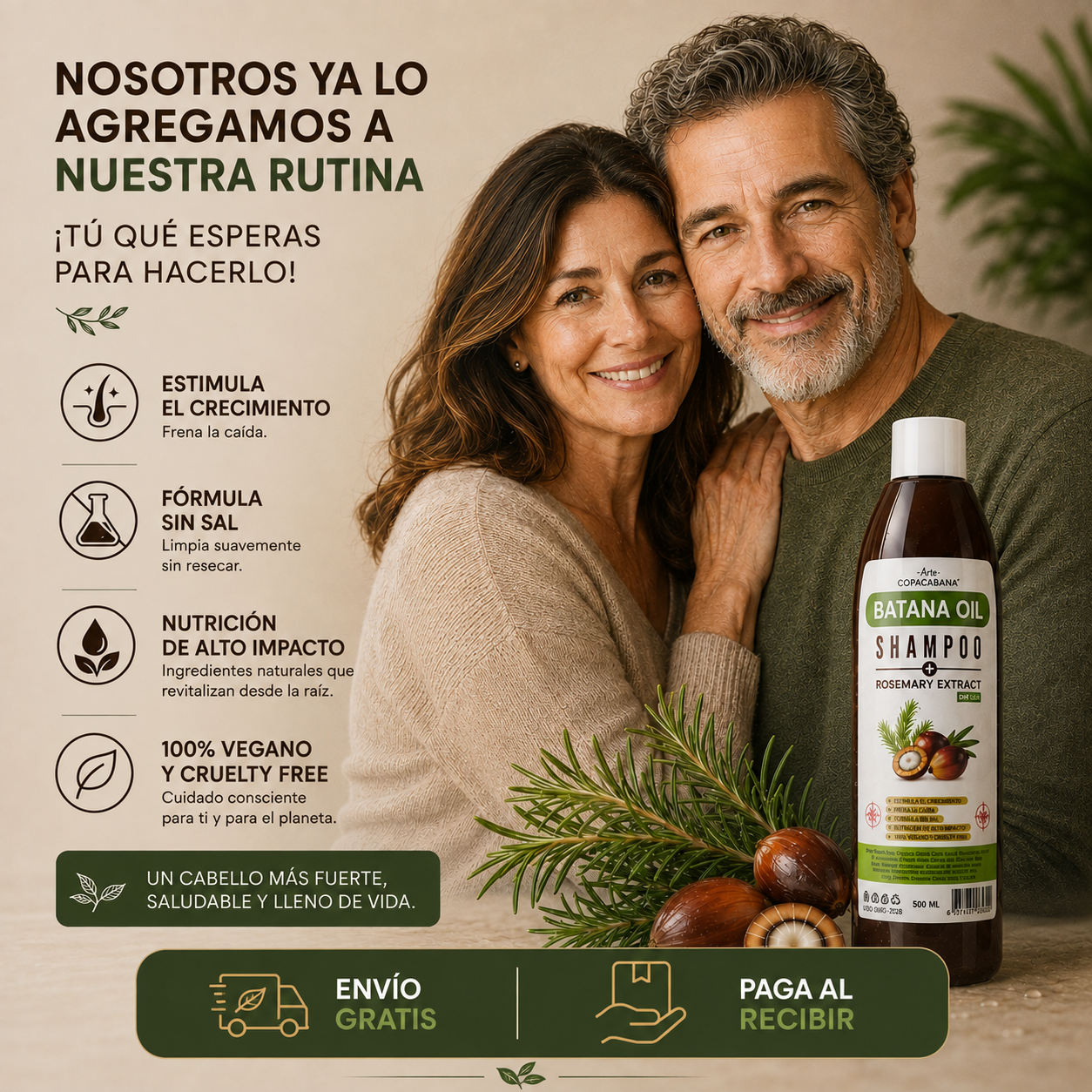 Shampoo Batana Crecimiento Cabello