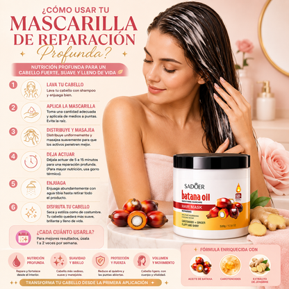 Mascarilla Cabello Reparación Batana