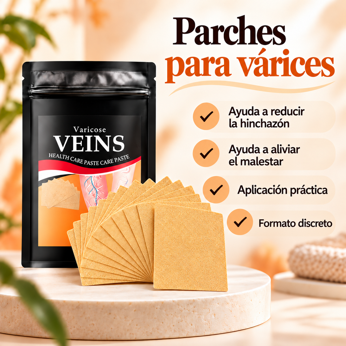 Pack 48 Parches Para Varices
